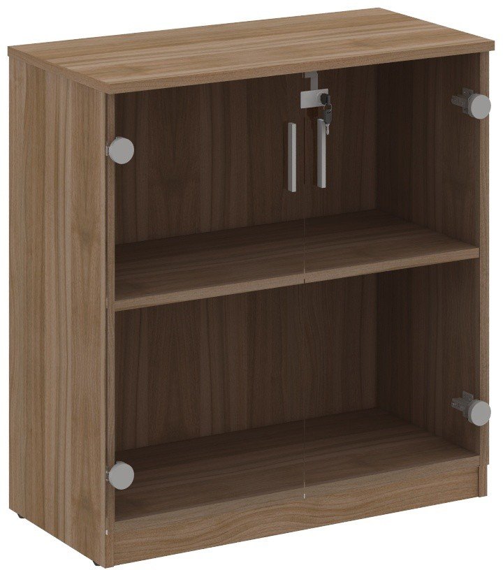 2 Door Glass Low Cabinet - Image 3