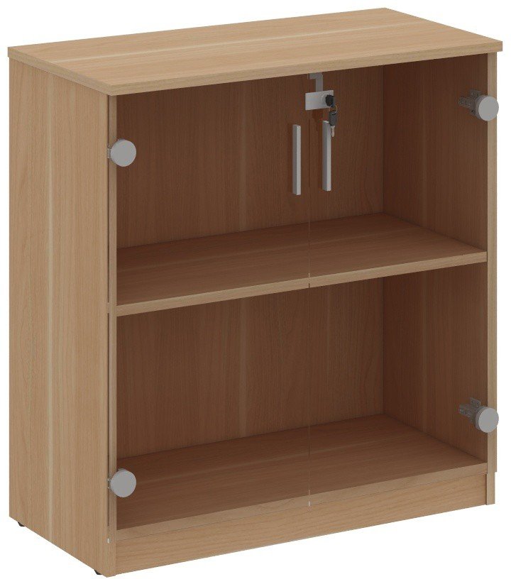 2 Door Glass Low Cabinet - Image 4