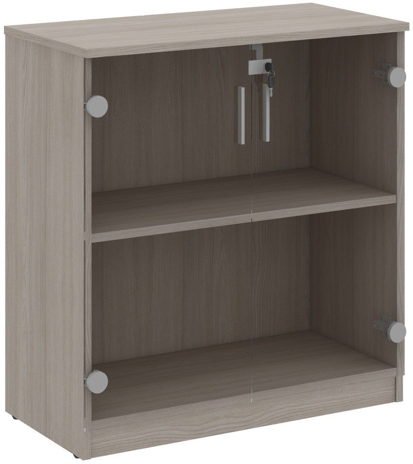 2 Door Glass Low Cabinet - Image 5