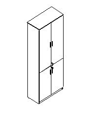 4 Door High Cabinet - Image 6