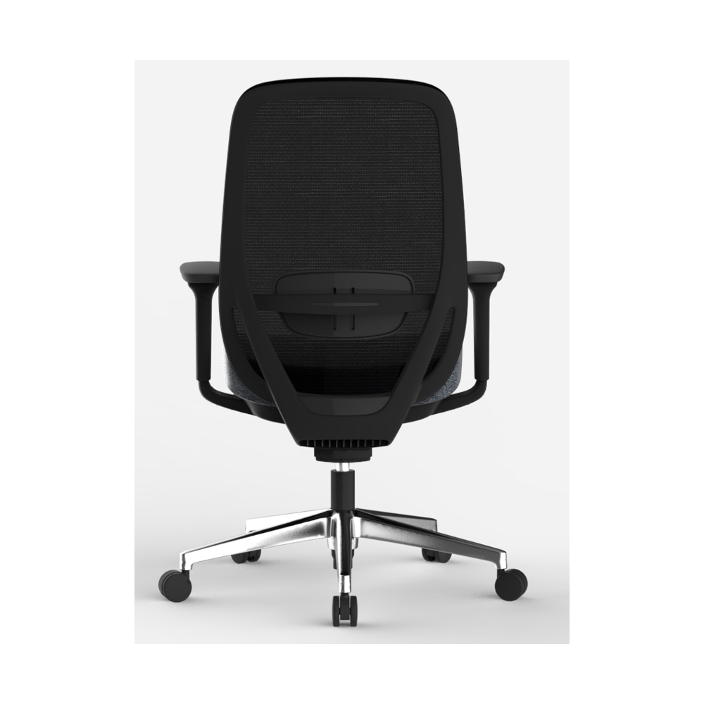 Diyaa Mid Back Chiar Without Headrest Black - الصورة 2