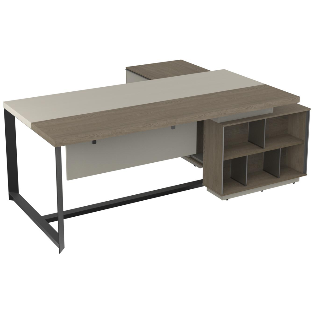 Juzoor L Shaped Executive Table 2.1 Left - الصورة 2