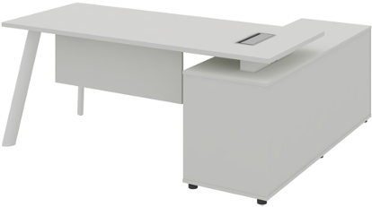 Atlas Manager Table with Side Storage Left - Image 5