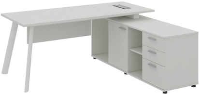 Atlas Manager Table with Side Storage Right - Image 4