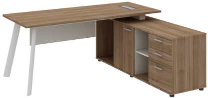Atlas Manager Table with Side Storage Right - Image 6