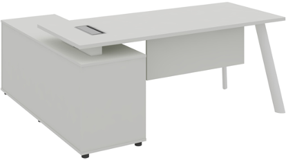 Atlas Manager Table with Side Storage Right - Image 5