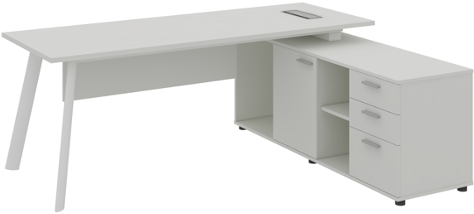 Atlas Manager Table with Side Storage Right Wide - Image 4
