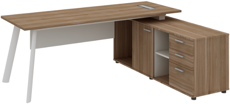 Atlas Manager Table with Side Storage Right Wide - Image 6