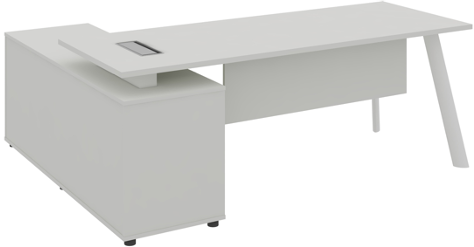 Atlas Manager Table with Side Storage Right Wide - Image 5