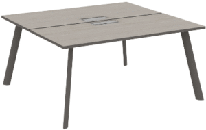 Atlas 2 Person Workstation Wide Grey
