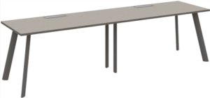 Atlas 2 Person Workstation Side Grey