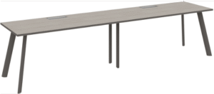 Atlas 2 Person Workstation Side Grey Wide