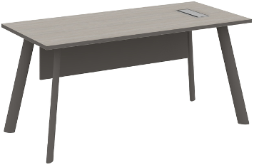 Atlas Straight Manager Table Grey