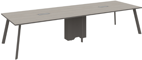 Atlas Meeting Table Grey Wide