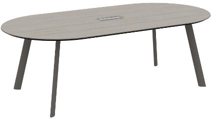 Atlas Meeting Table Grey Round - Image 2
