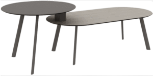 Atlas Meeting Table Grey Dual Round