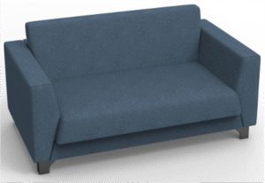 Riyada 2 Seater Sofa Blue Wide