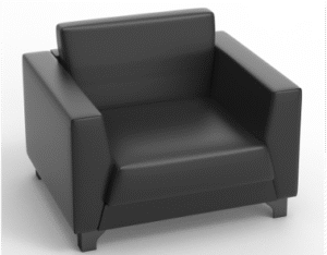 Riyada Single Seater Sofa Black