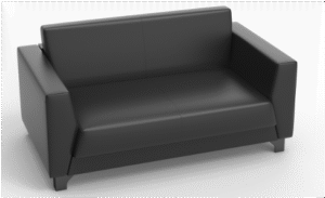 Riyada 2 Seater Sofa Black