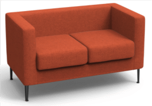 Ibtikar 2 Seater Sofa Red Wide