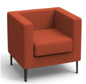 Ibtikar Single Seater Sofa Red Wide