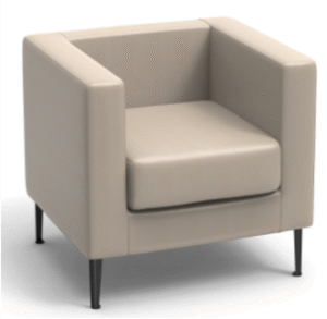 Ibtikar Single Seater Sofa Red White