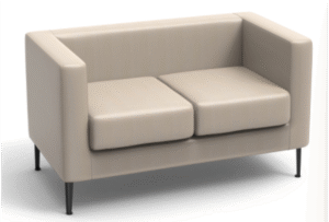 Ibtikar 2 Seater Sofa Red White