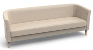 Nour 3 Seater Sofa White