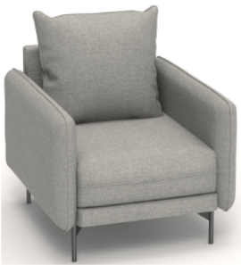 Sabit Single Seater Sofa Grey