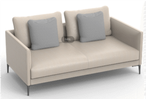 Majd 2 Seater Sofa White