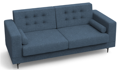 Laith 3 Seater Sofa Blue