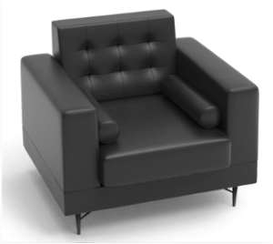 Laith Single Seater Sofa Black F2