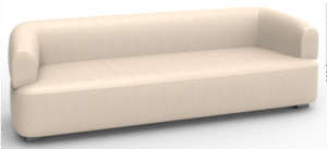 Rayeed 3 Seater Sofa White