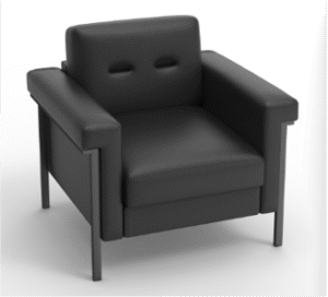 Tasmim Single Seater Sofa Black