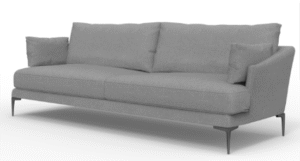 Taqaddum 3 Seater Sofa Grey