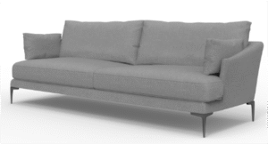 Taqaddum 3 Seater Sofa Grey F1