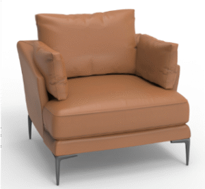 Taqaddum Single Seater Sofa Brown