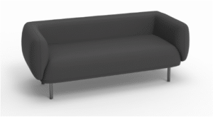 Midan 2 Seater Sofa Black