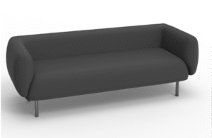 Midan 3 Seater Sofa Black