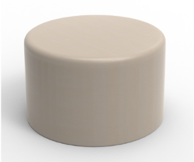 Round Stool White
