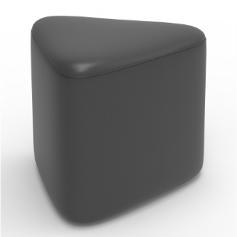 Triangle Stool Black