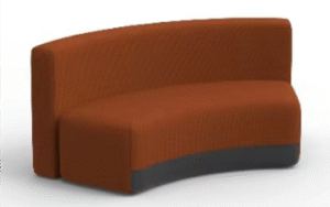 Reverse Curve Bench Red