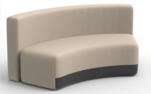 Reverse Curve Bench White
