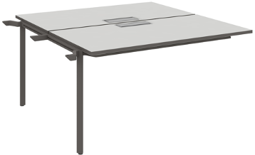 Agile 2 Person Extension Workstation - Image 3